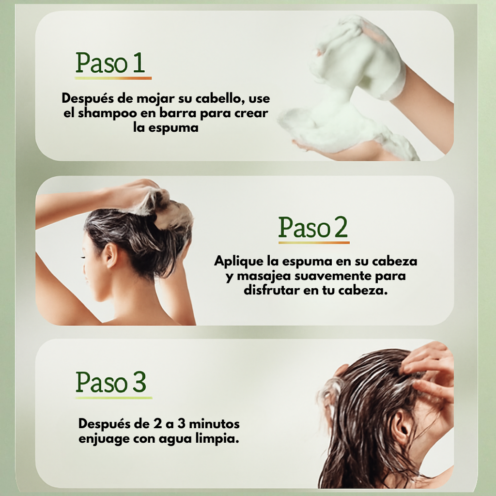 SHAMPOO EN BARRA CON Romero 2x1 - DOBLE ACCIÓN: CRECE&FORTALECE-OLVIDATE DE LA CAIDA DEL CABELLO+ENVÍO GRATIS 🎁